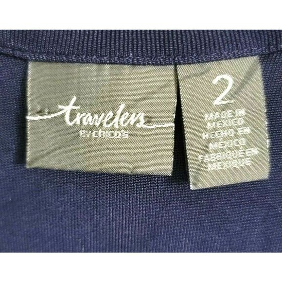 Chico's Travelers 2 L Open Vest Stretch Sleeveless Purple Slinky No Wrinkle - Picture 3 of 6